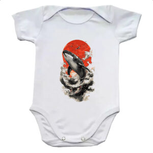 Body infantil Baleia sunset japan