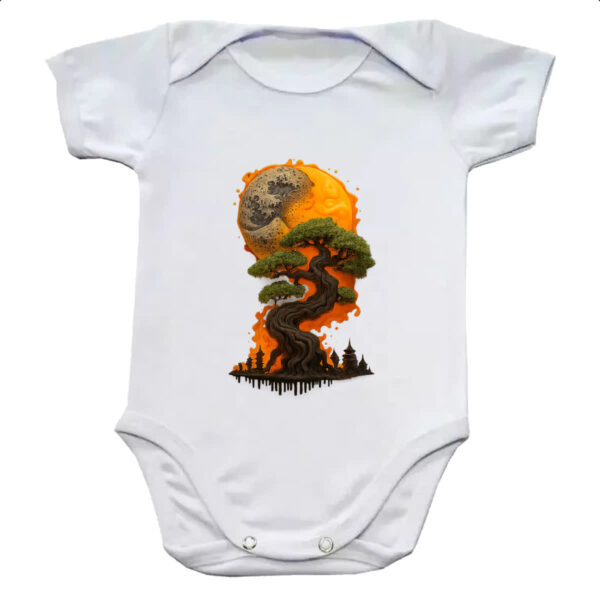 Body infantil Bonzai sunset fire art