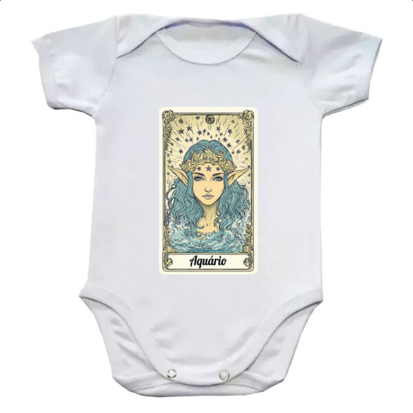 Body infantil Carta Taro Signo Aquario