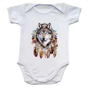 Body infantil Lobo Nativo Americano