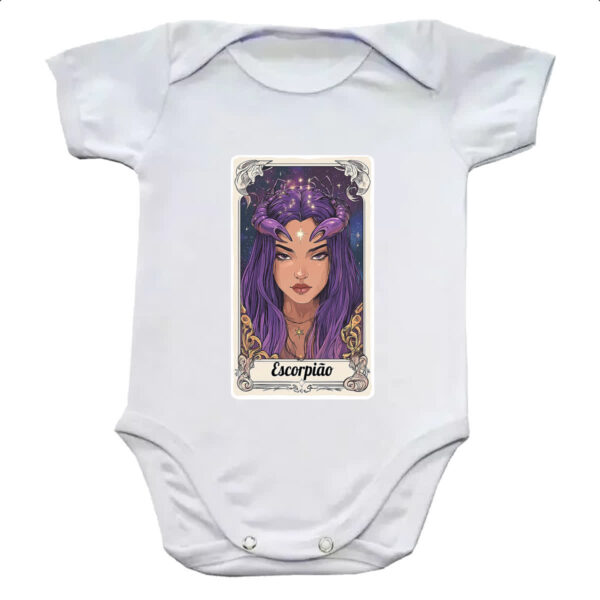 Body infantil Carta Taro Signo Escorpiao
