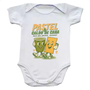 Body infantil Pastel e Caldo de Cana