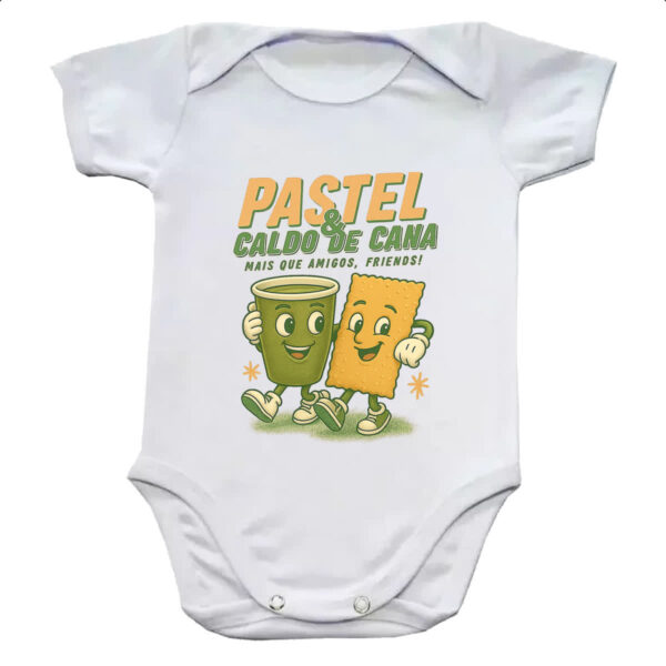 Body infantil Pastel e Caldo de Cana