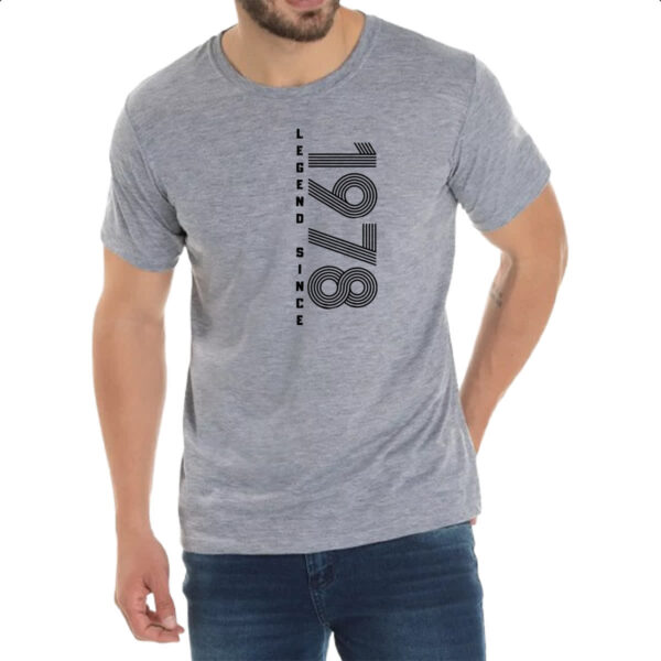 Camiseta Cinza Legend Since 1978 - Imagem 2