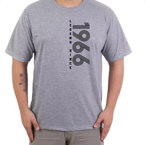 Camiseta Cinza Legend Since 1966 - Imagem 3