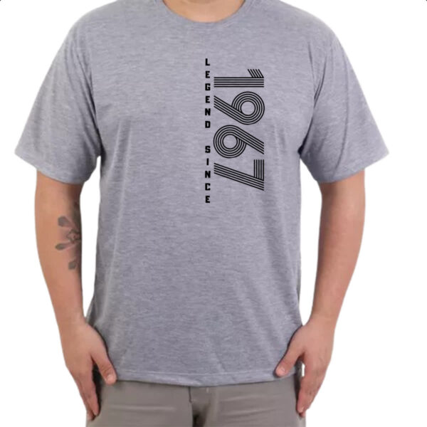 Camiseta Cinza Legend Since 1967 - Imagem 3