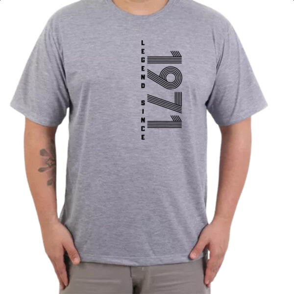 Camiseta Cinza Legend Since 1971 - Imagem 3