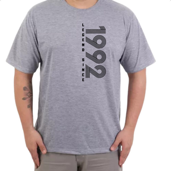 Camiseta Cinza Legend Since 1992 - Imagem 3