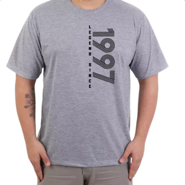 Camiseta Cinza Legend Since 1997 - Imagem 3