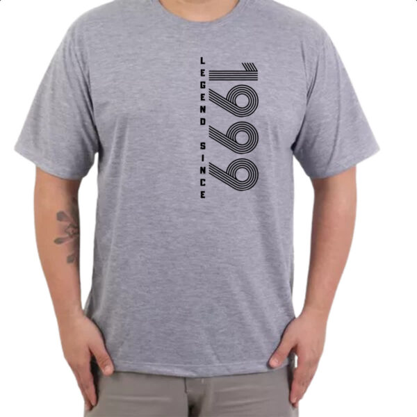 Camiseta Cinza Legend Since 1999 - Imagem 3