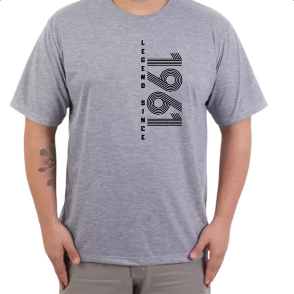 Camiseta Cinza Legend Since 1961 - Imagem 3