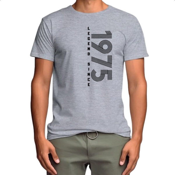 Camiseta Cinza Legend Since 1975 - Imagem 4