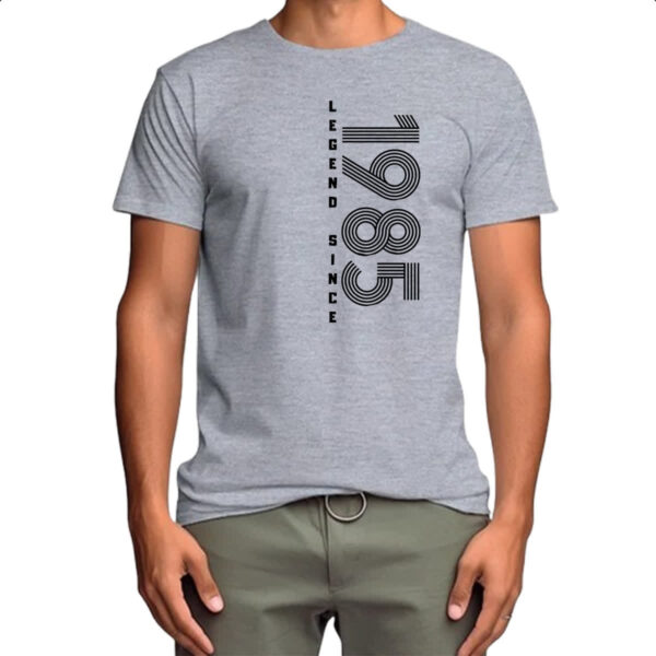 Camiseta Cinza Legend Since 1985 - Imagem 4