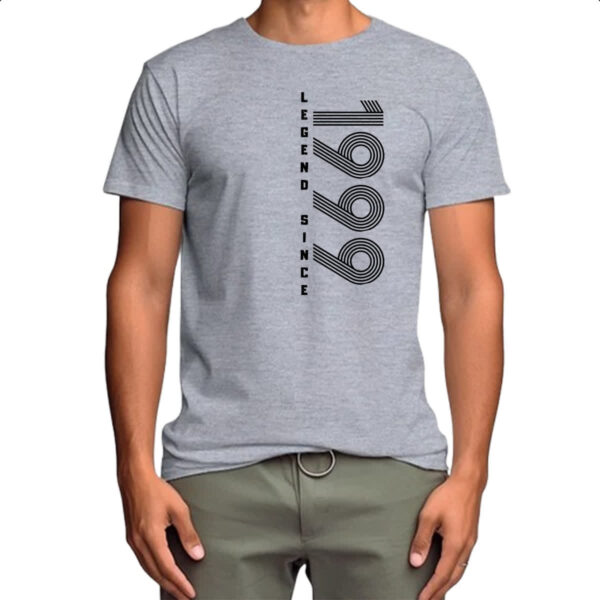 Camiseta Cinza Legend Since 1999 - Imagem 4