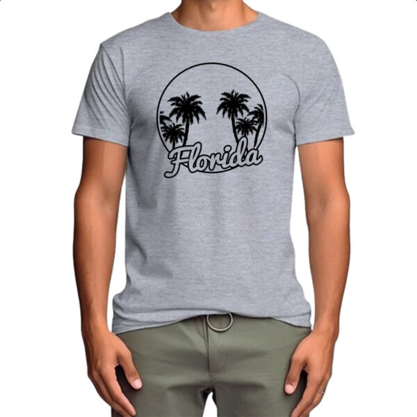 Camiseta Cinza Florida Orlando EUA - Imagem 4