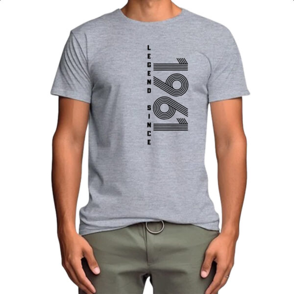 Camiseta Cinza Legend Since 1961 - Imagem 4
