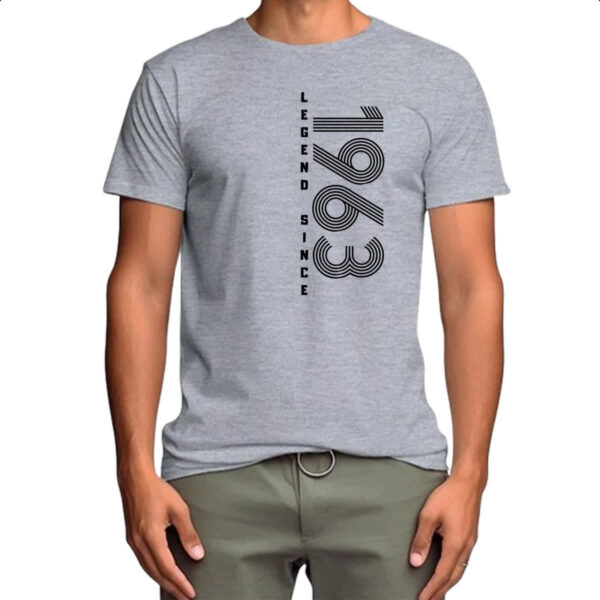 Camiseta Cinza Legend Since 1963 - Imagem 4