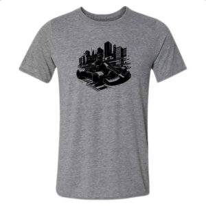 Camiseta Cinza Carrinho Kart Urbano