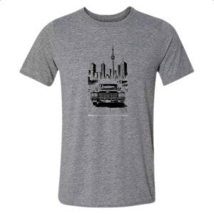 Camiseta Cinza Cadillac manga art line