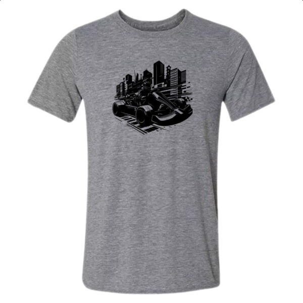 Camiseta Cinza Carrinho Kart Urbano