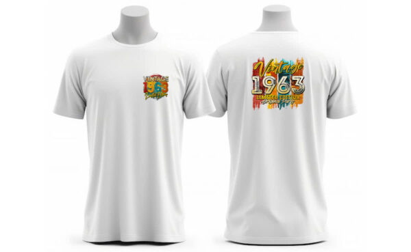 Camiseta Unissex Vintage 1963 Limited Edition