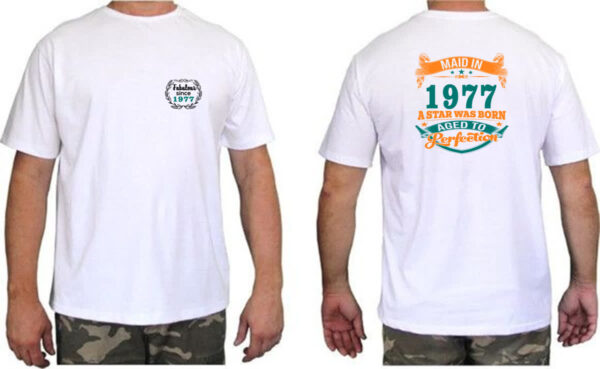 Camiseta Unissex Maid and Fabulous 1977 - Imagem 2