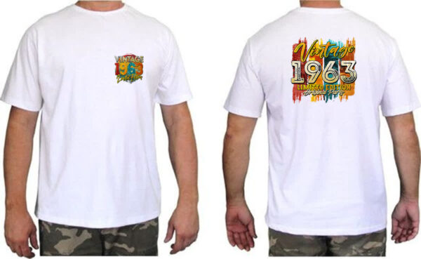 Camiseta Unissex Vintage 1963 Limited Edition - Imagem 2