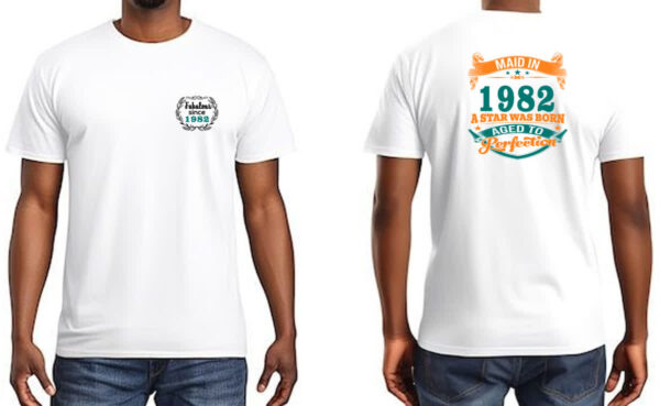 Camiseta Unissex Maid and Fabulous 1982 - Imagem 3