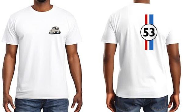 Camiseta Unissex Herbie 53 Se meu fusca falasse - Imagem 3