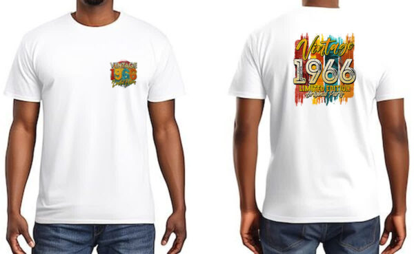 Camiseta Unissex Vintage 1966 Limited Edition - Imagem 3