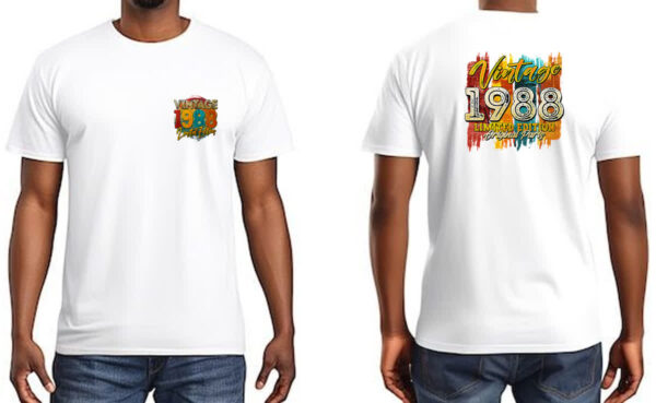 Camiseta Unissex Vintage 1988 Limited Edition - Imagem 3