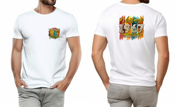 Camiseta Unissex Vintage 1967 Limited Edition - Imagem 4