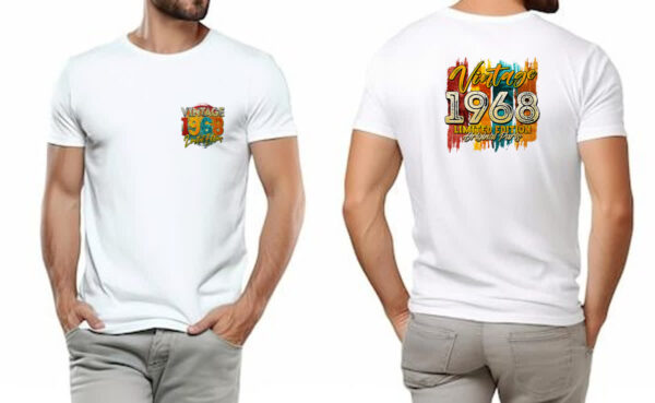Camiseta Unissex Vintage 1968 Limited Edition - Imagem 4