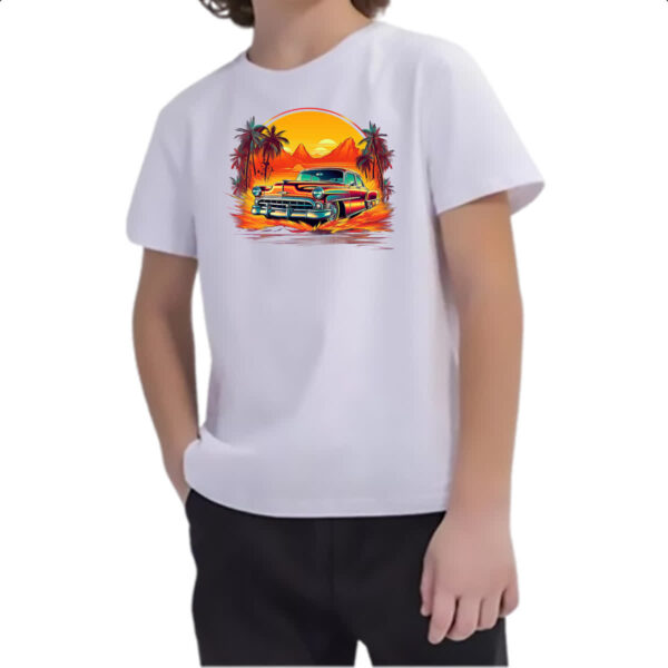 Camiseta Infanto Juvenil Vintage Carro Classico 07 - Imagem 2