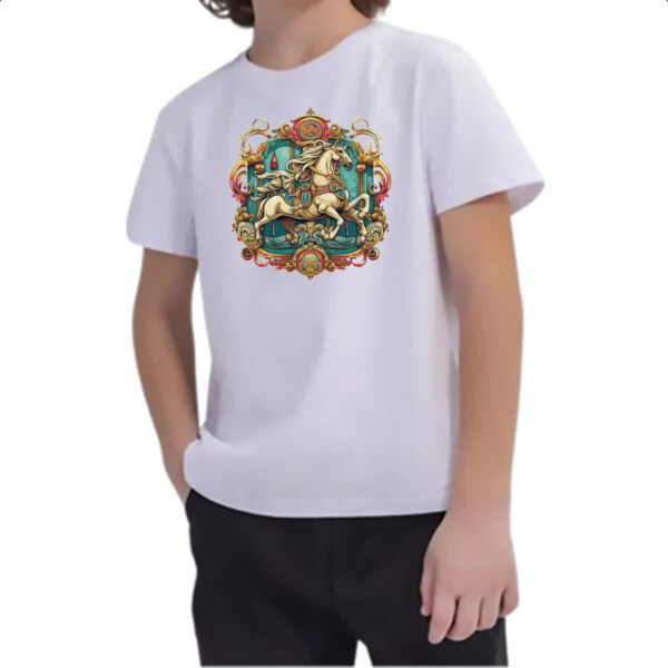 Camiseta Infanto Juvenil Vintage Carrossel - Imagem 2