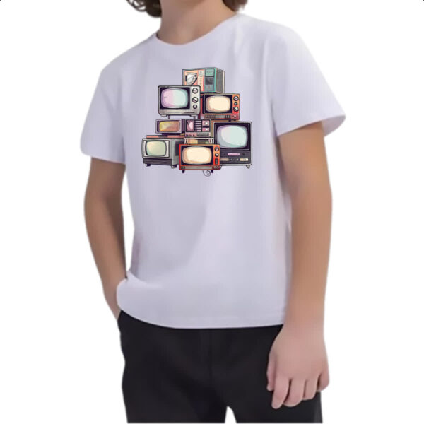 Camiseta Infanto Juvenil Vintage TVs - Imagem 2