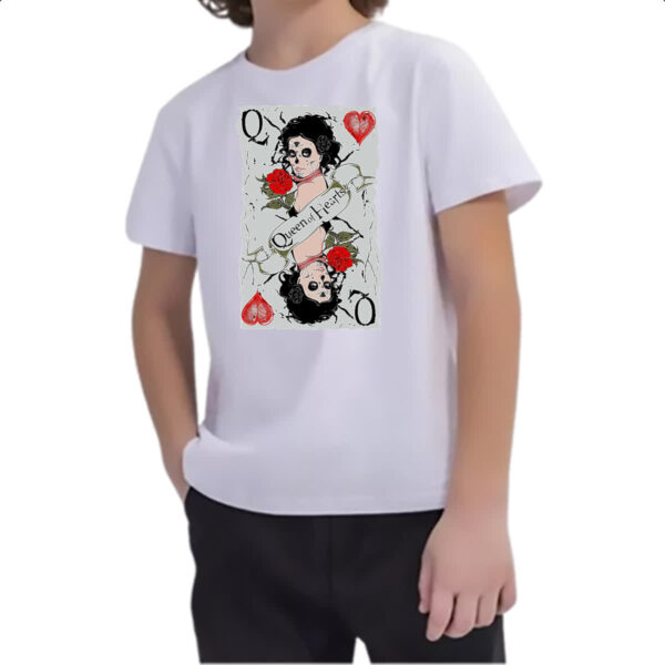 Camiseta Infanto Juvenil Carta Rainha Catrina - Imagem 2