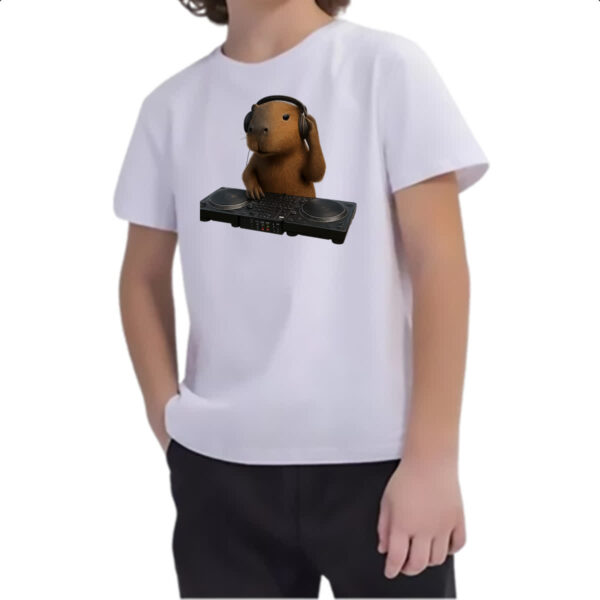 Camiseta Infanto Juvenil Capivara DJ - Imagem 2