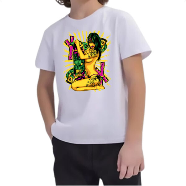 Camiseta Infanto Juvenil Gangster Girl Skate - Imagem 2