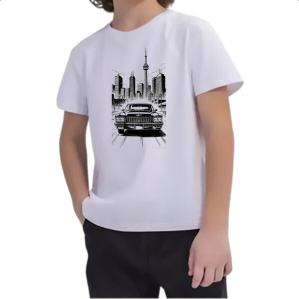Camiseta Infanto Juvenil Cadillac manga art line - Imagem 2