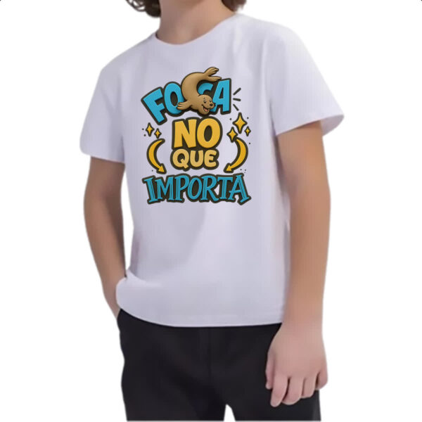 Camiseta Infanto Juvenil Foca no que importa - Imagem 2
