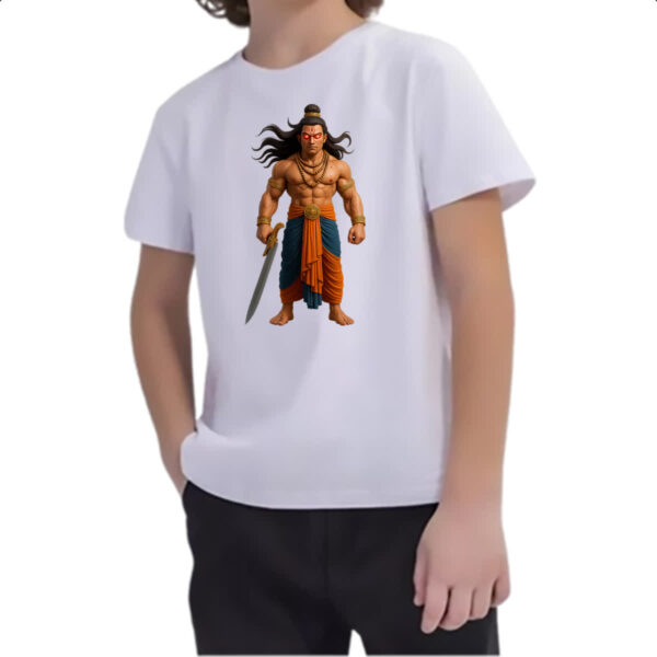Camiseta Infanto Juvenil Veerabhadra Deus Hindu - Imagem 2