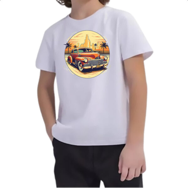 Camiseta Infanto Juvenil Vintage Carro Classico 03 - Imagem 2