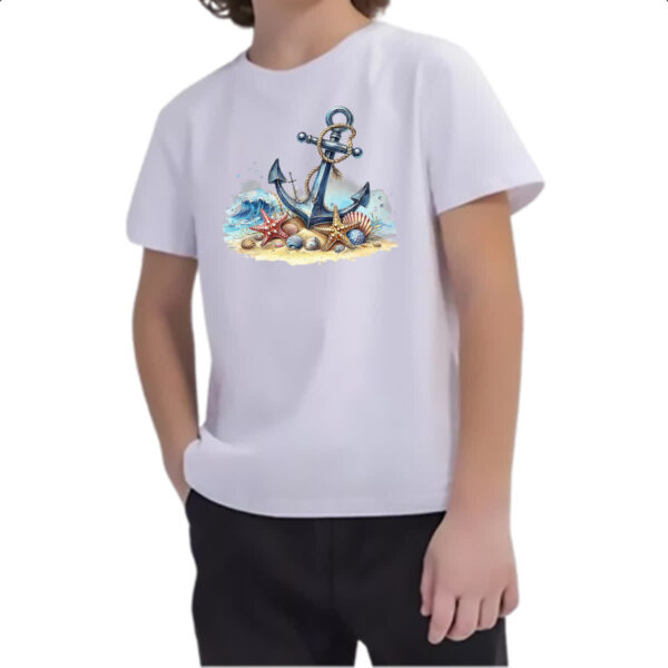 Camiseta Infanto Juvenil Ancora travel art - Imagem 2