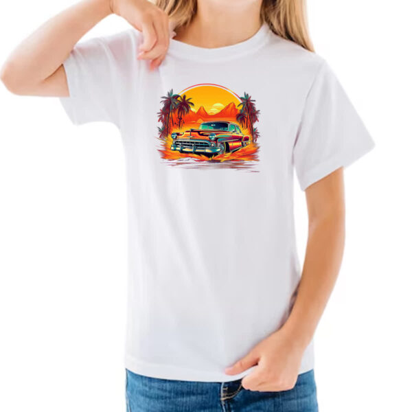 Camiseta Infanto Juvenil Vintage Carro Classico 07 - Imagem 3