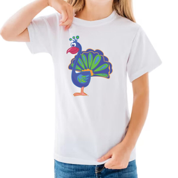 Camiseta Infanto Juvenil Cute Pavao - Imagem 3