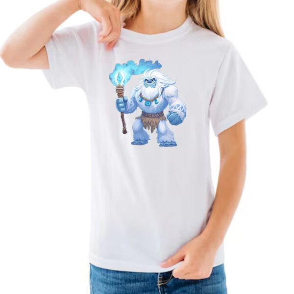 Camiseta Infanto Juvenil Yeti cute inverno - Imagem 3