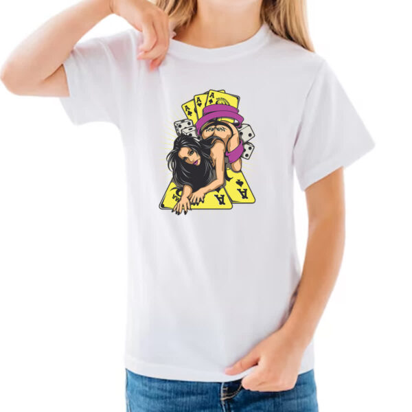 Camiseta Infanto Juvenil Diva do baralho - Imagem 3