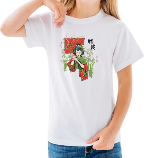 Camiseta Infanto Juvenil Geisha Japao Diva - Imagem 3