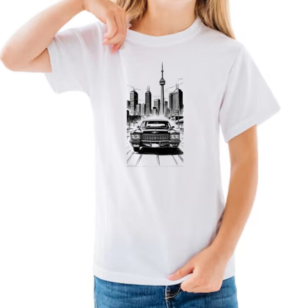 Camiseta Infanto Juvenil Cadillac manga art line - Imagem 3